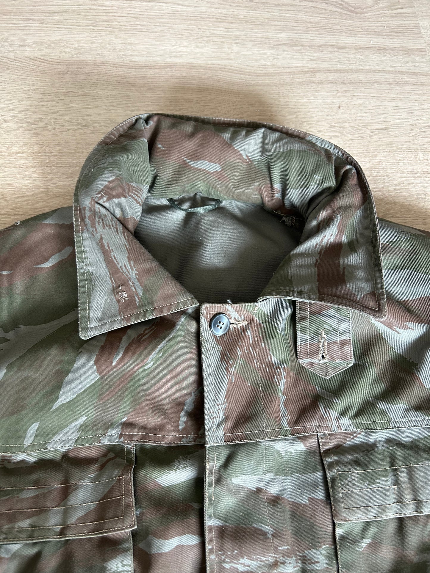 Yugoslav Green Tigerstripe Smock with Hood - JNA Version