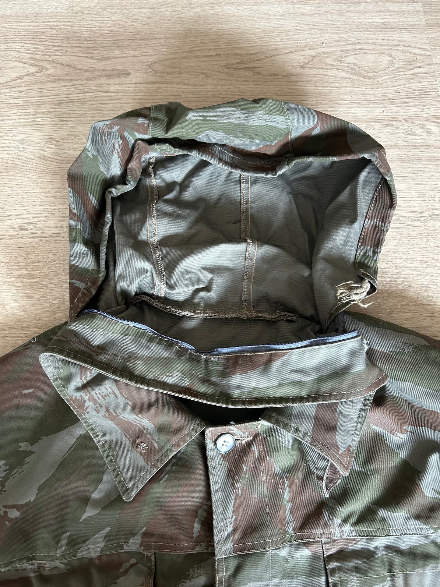 Yugoslav Green Tigerstripe Smock with Hood - JNA Version