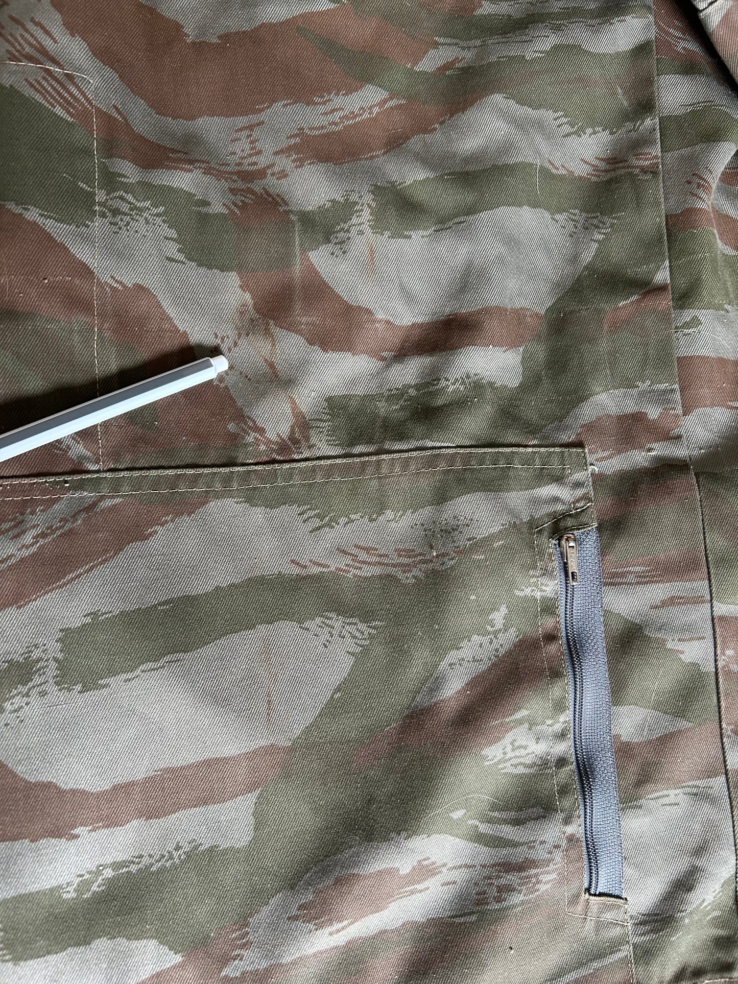 Yugoslav Green Tigerstripe Smock with Hood - JNA Version