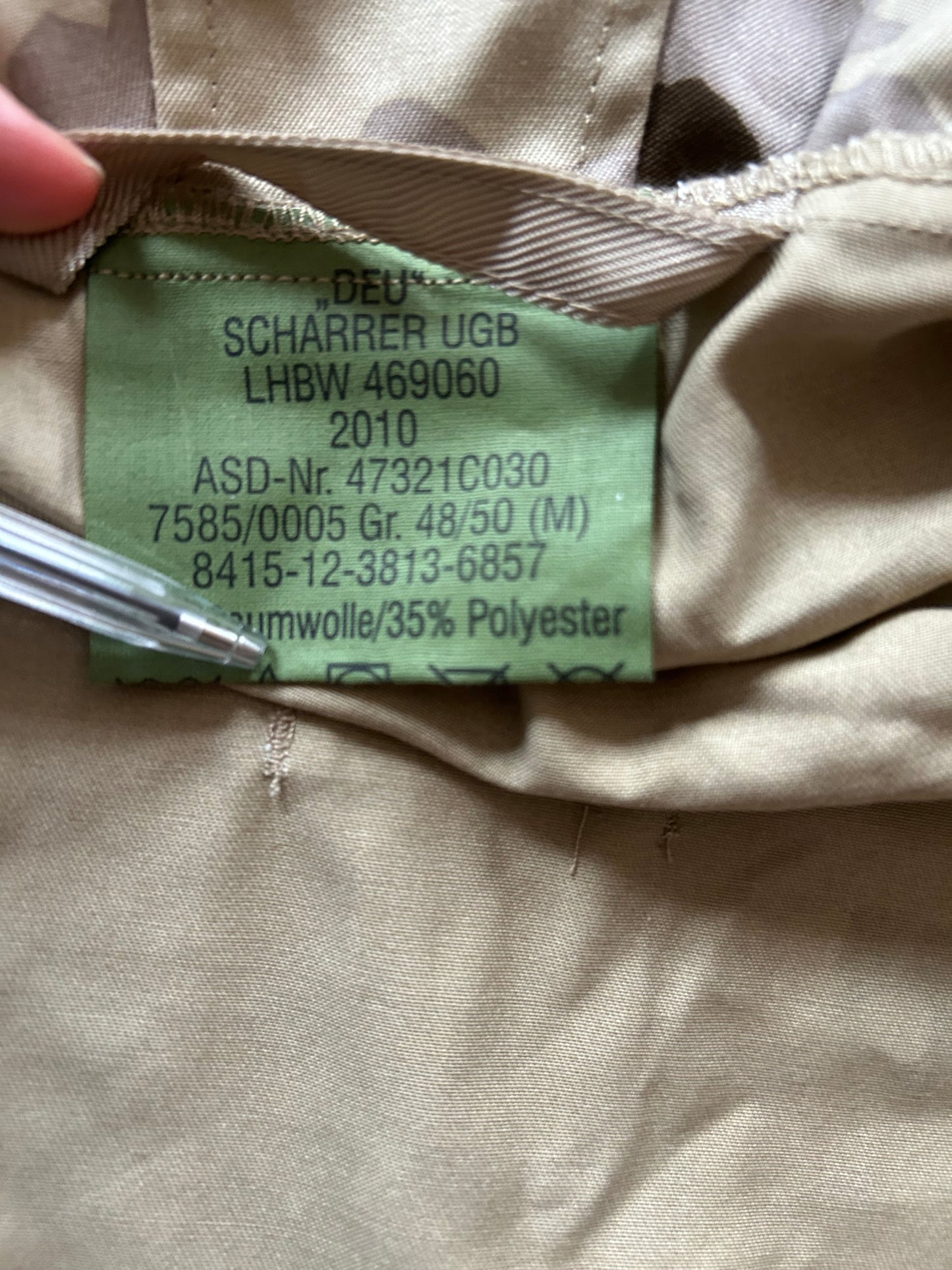 German Wüstentarn Smock