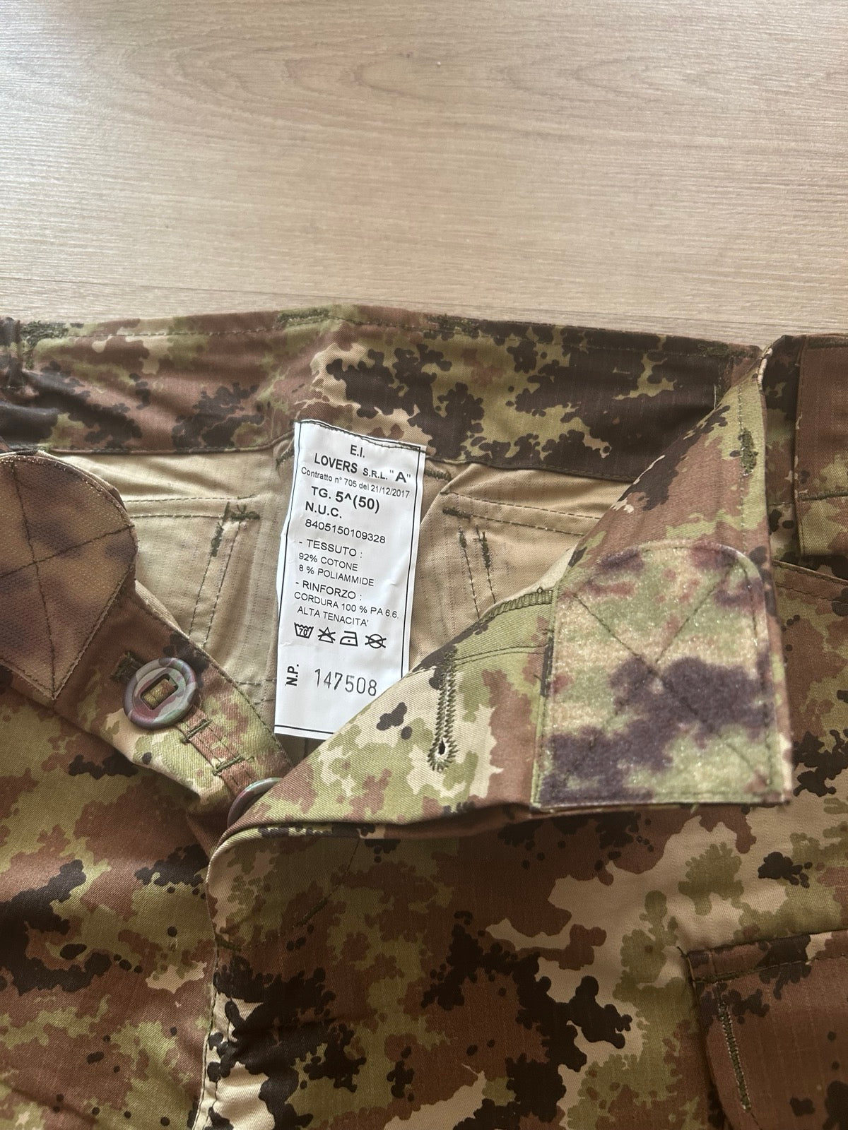 Italian Vegatato Combat Pants