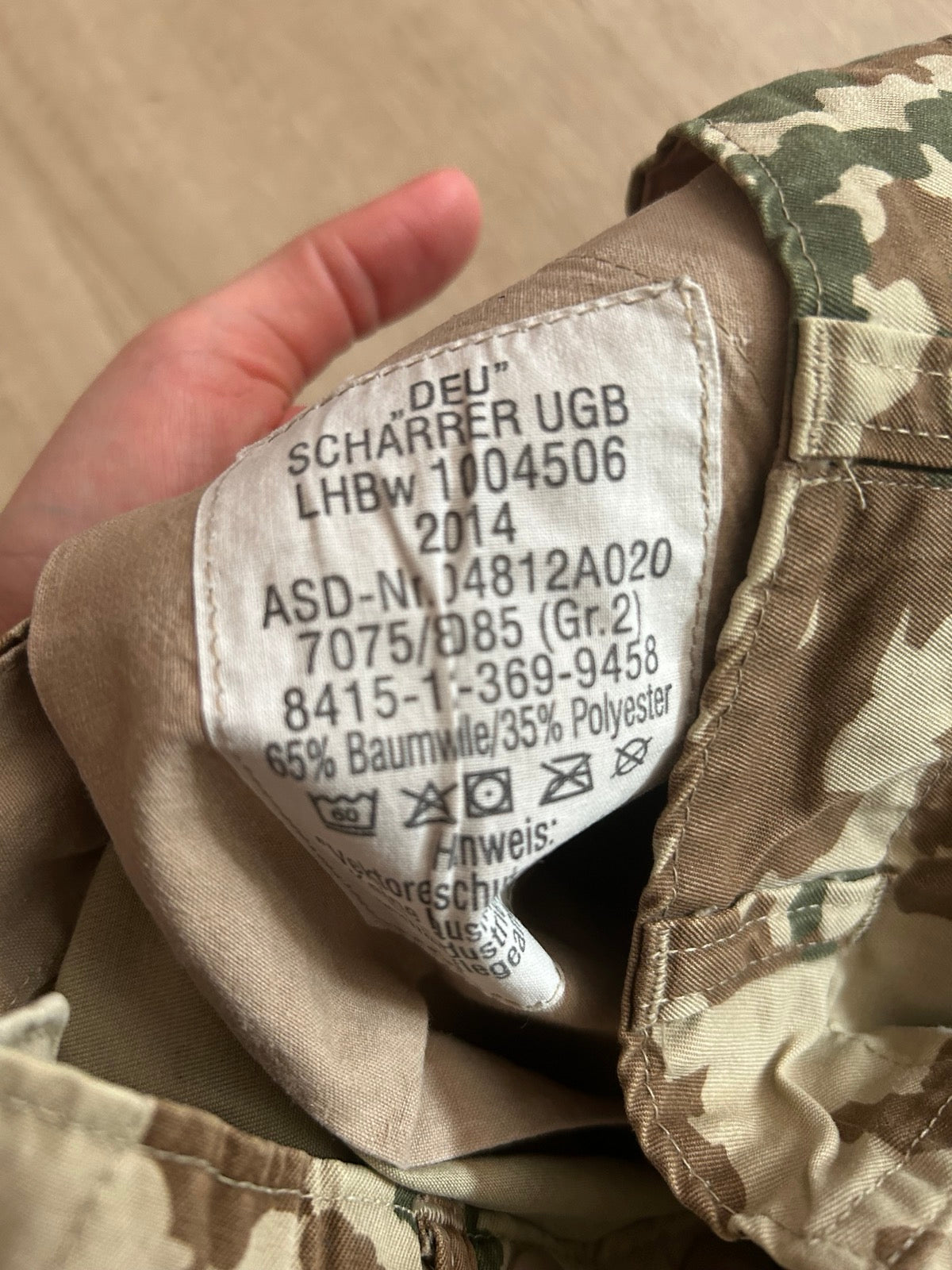 German Desert Flecktarn Pants
