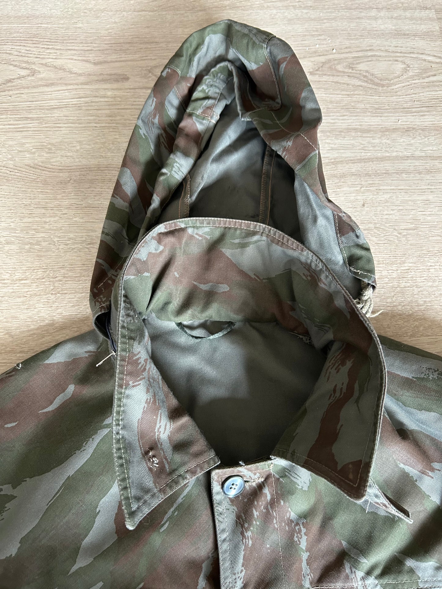 Yugoslav Green Tigerstripe Smock with Hood - JNA Version