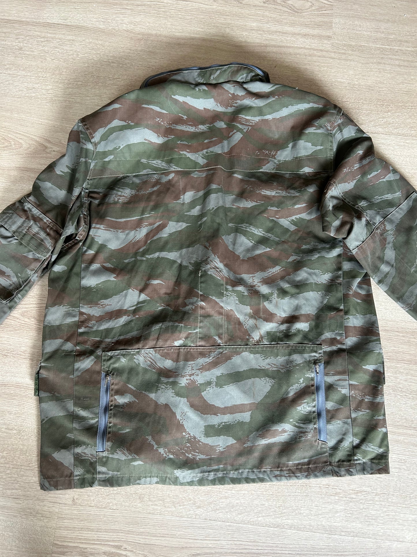 Yugoslav Green Tigerstripe Smock with Hood - JNA Version