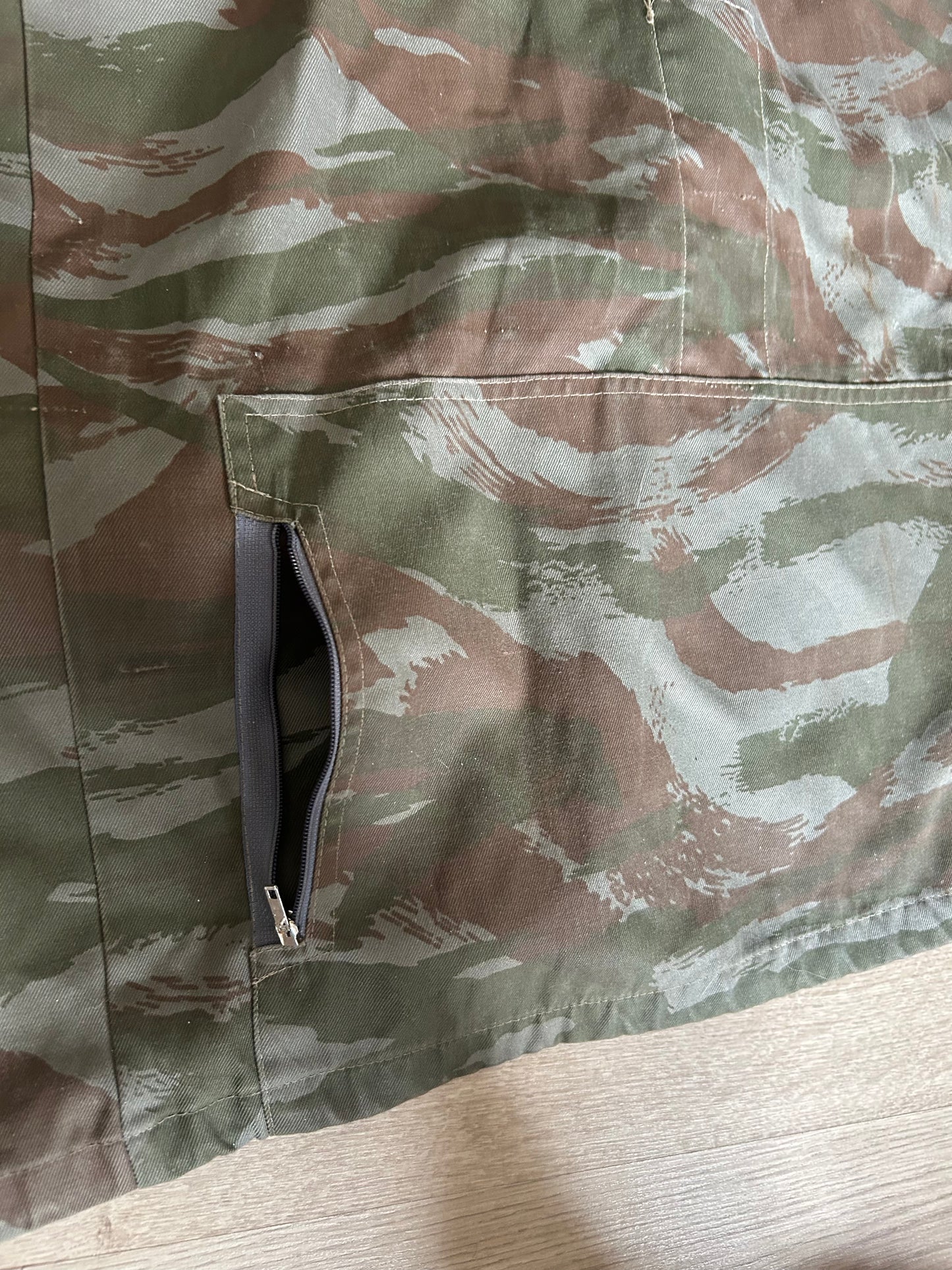 Yugoslav Green Tigerstripe Smock with Hood - JNA Version