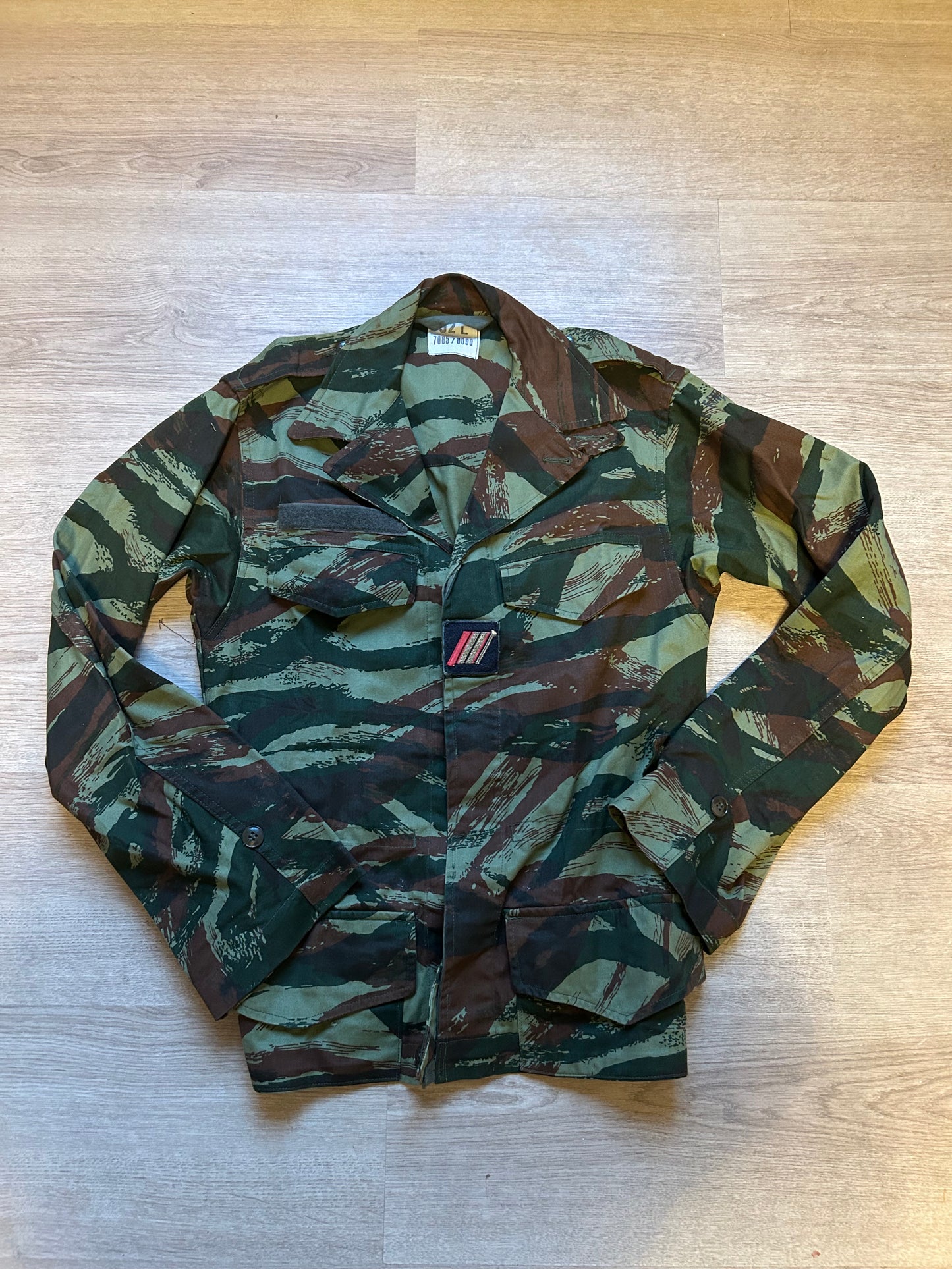 French Lizard Shirt with Insignia - Small